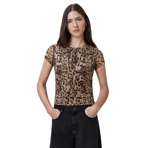 AllSaints Ellie Mesh Print T-Shirt
